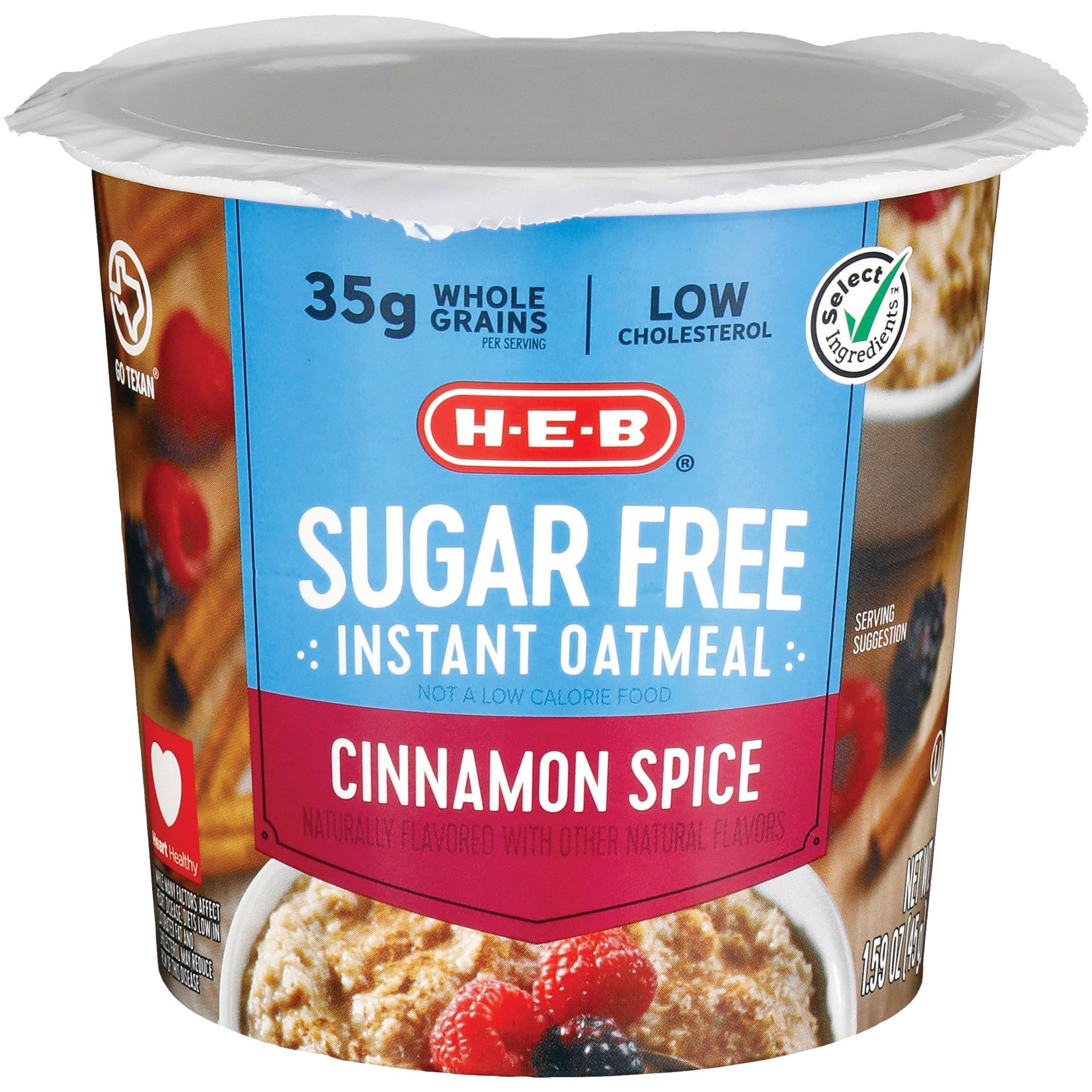 slide 1 of 1, H-B Sugar Free Cinnamon Spice Instant Oatmeal Cup - 1.59 oz, 1.59 oz