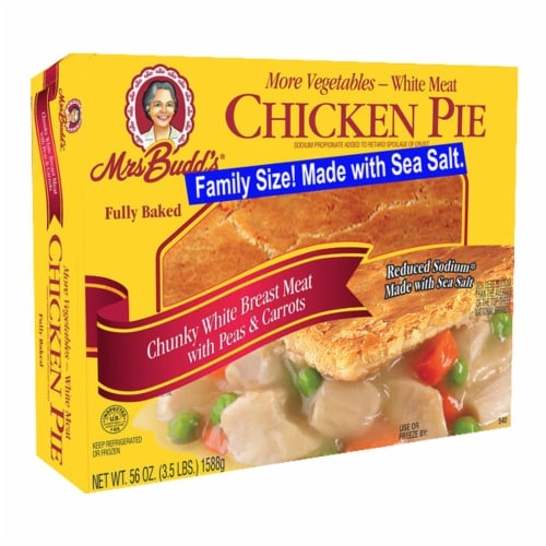 slide 1 of 1, Mrs. Budd's White Meat Chicken Pie, 56 oz