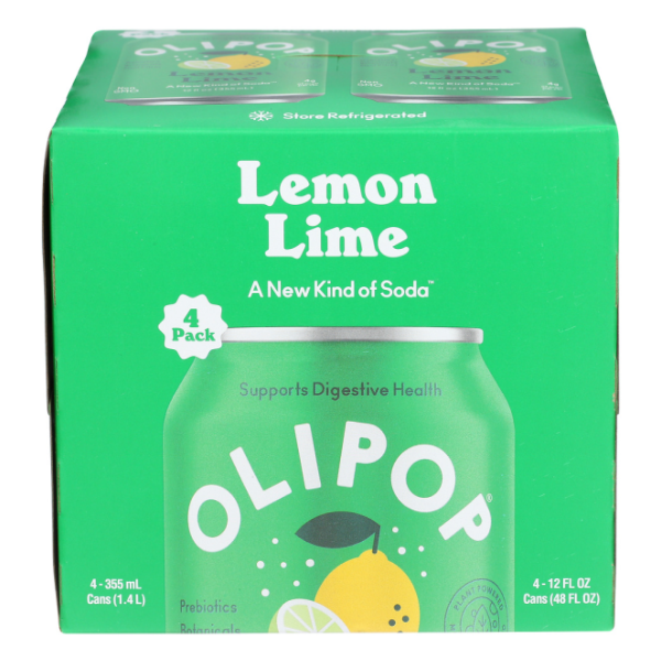 slide 1 of 1, Olipop Tonic Sprklg Lemon Lime - 48 fl oz, 48 fl oz