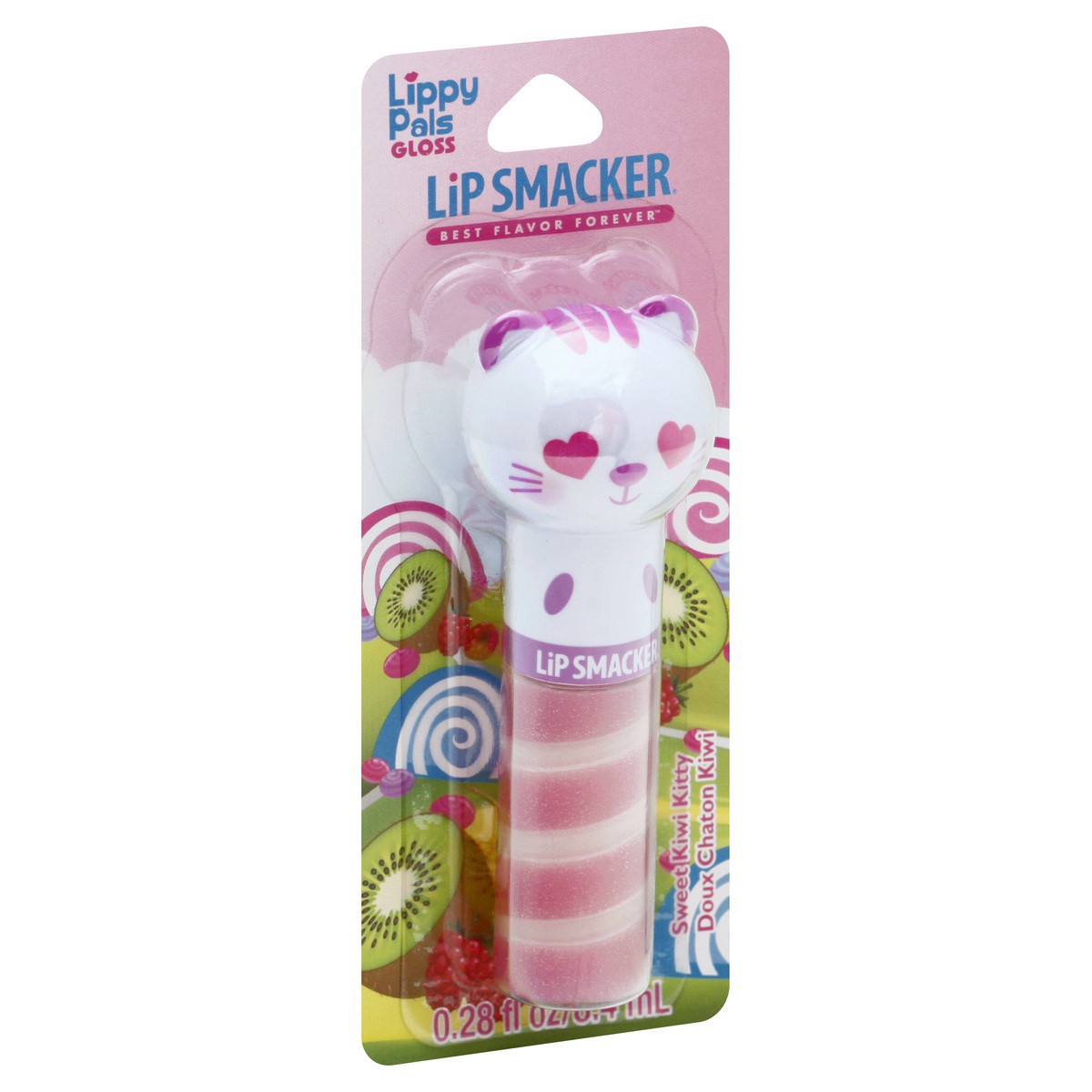 slide 2 of 9, Lip Smacker Lip Gloss, Sweet Kiwi Kitty, 0.14 oz