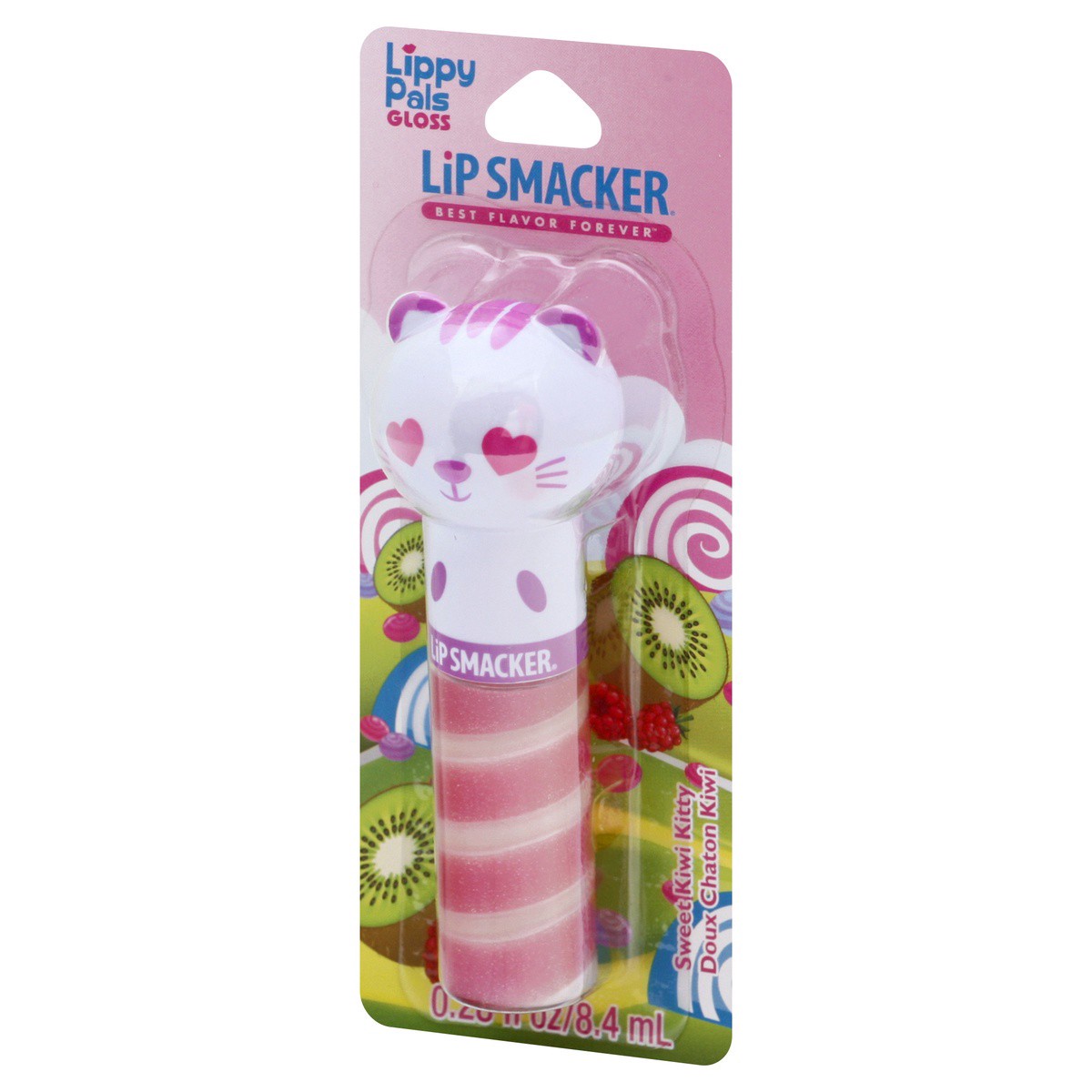 slide 3 of 9, Lip Smacker Lip Gloss, Sweet Kiwi Kitty, 0.14 oz