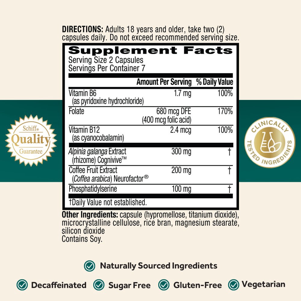 slide 3 of 6, Neuriva Ultra Brain Health Supplement, Memory, Focus & Concentration Support, 14 ct