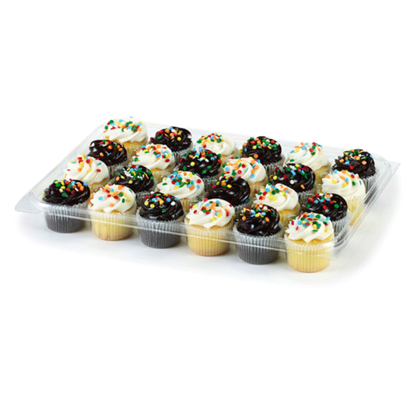 slide 1 of 1, Fresh from Meijer Assorted Mini Cupcakes, 24 ct