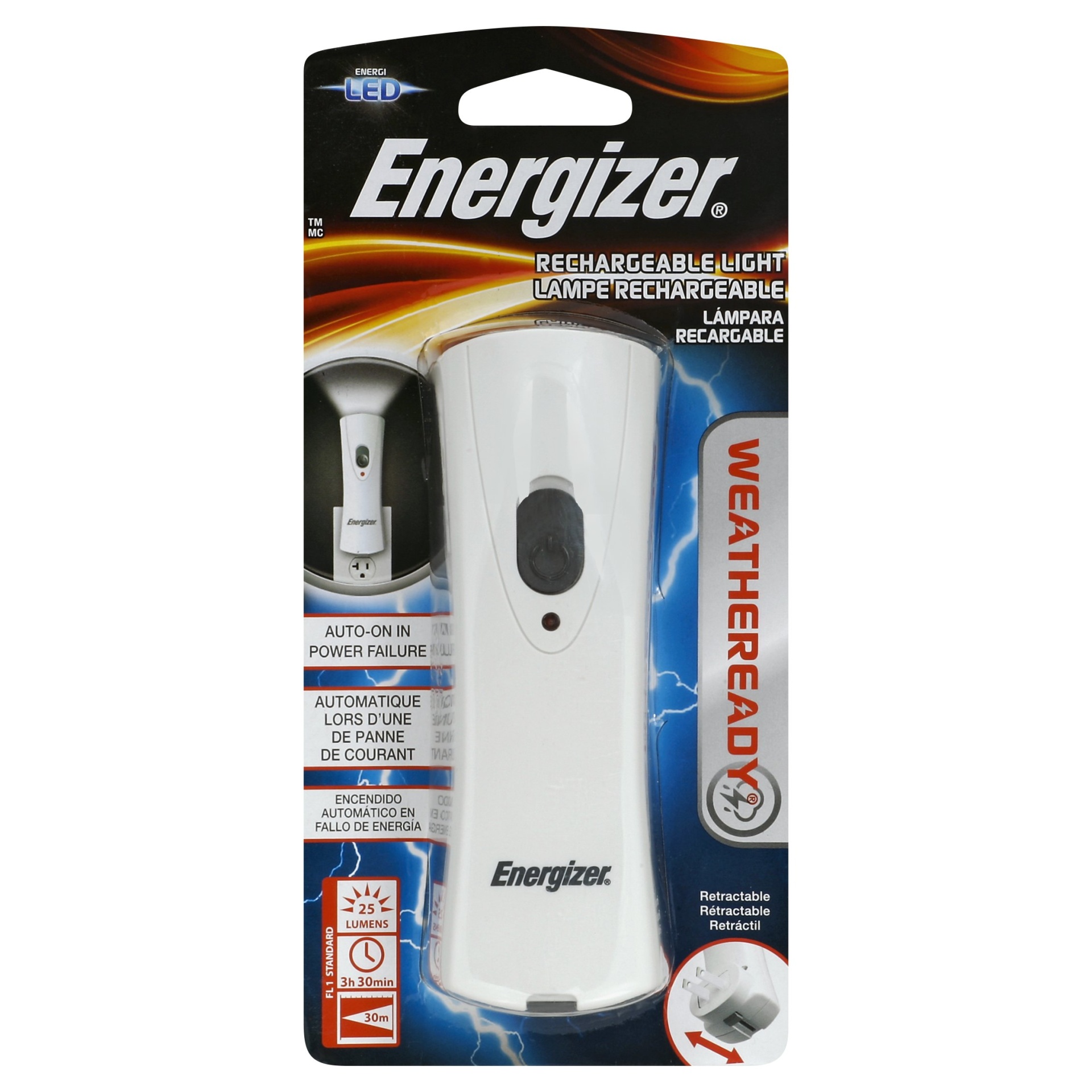 slide 1 of 2, Energizer Weather Ready Rechargeable LED Flashlight, 1 ct