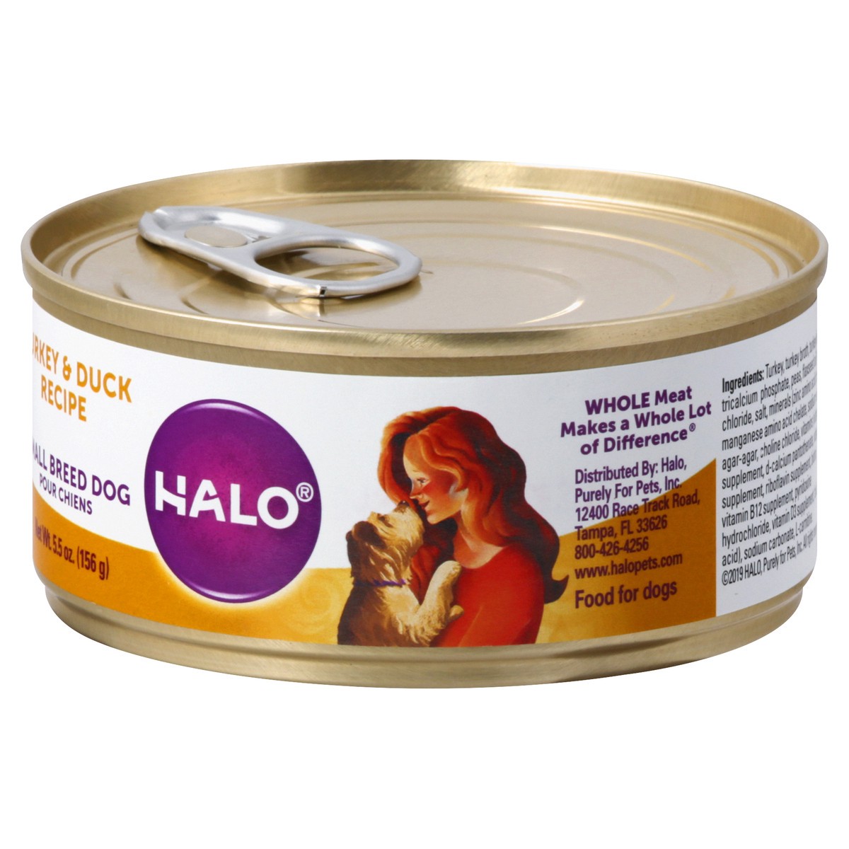 slide 3 of 9, Halo Small Breed Dog Turkey & Duck Recipe Food for Dogs 5.5 oz, 5.5 oz