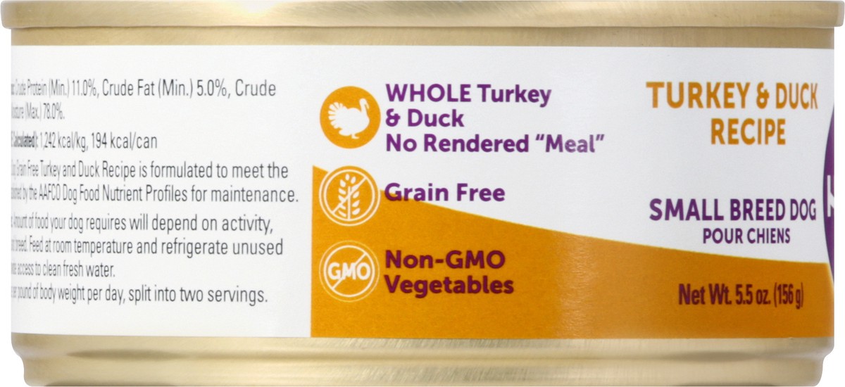 slide 7 of 9, Halo Small Breed Dog Turkey & Duck Recipe Food for Dogs 5.5 oz, 5.5 oz
