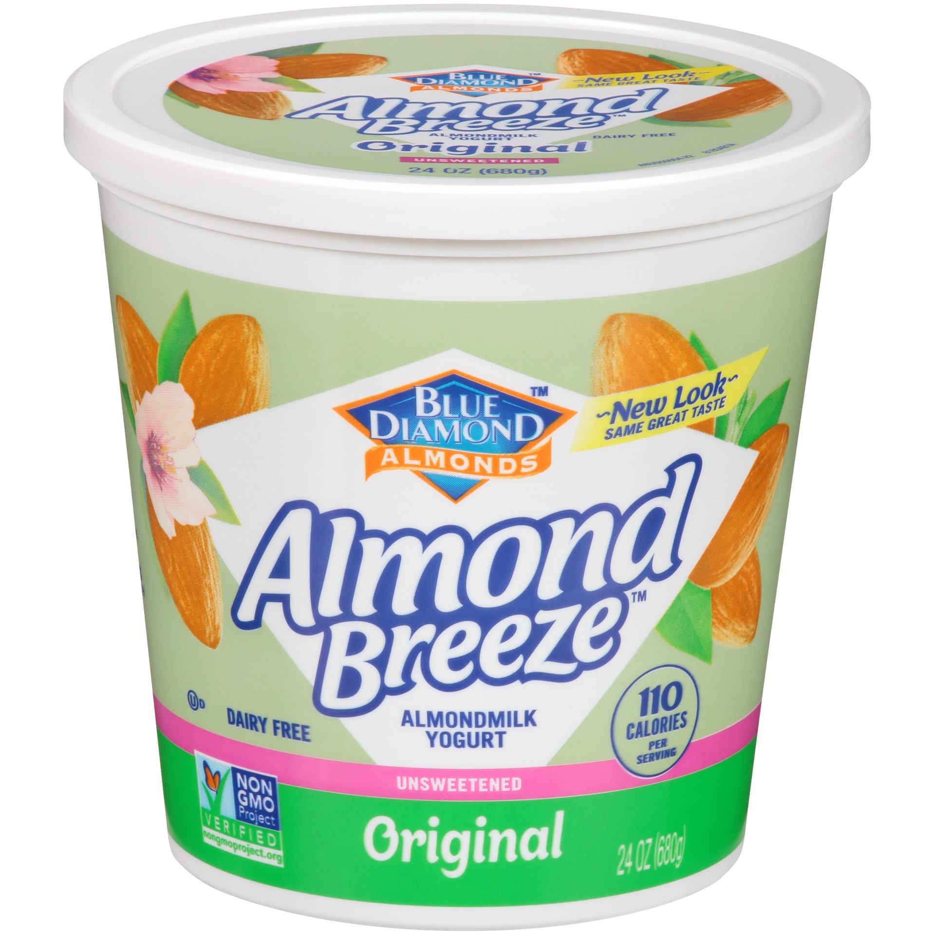 slide 1 of 10, Almond Breeze Unsweetened Original Almondmilk Yogurt - 24oz, 24 oz