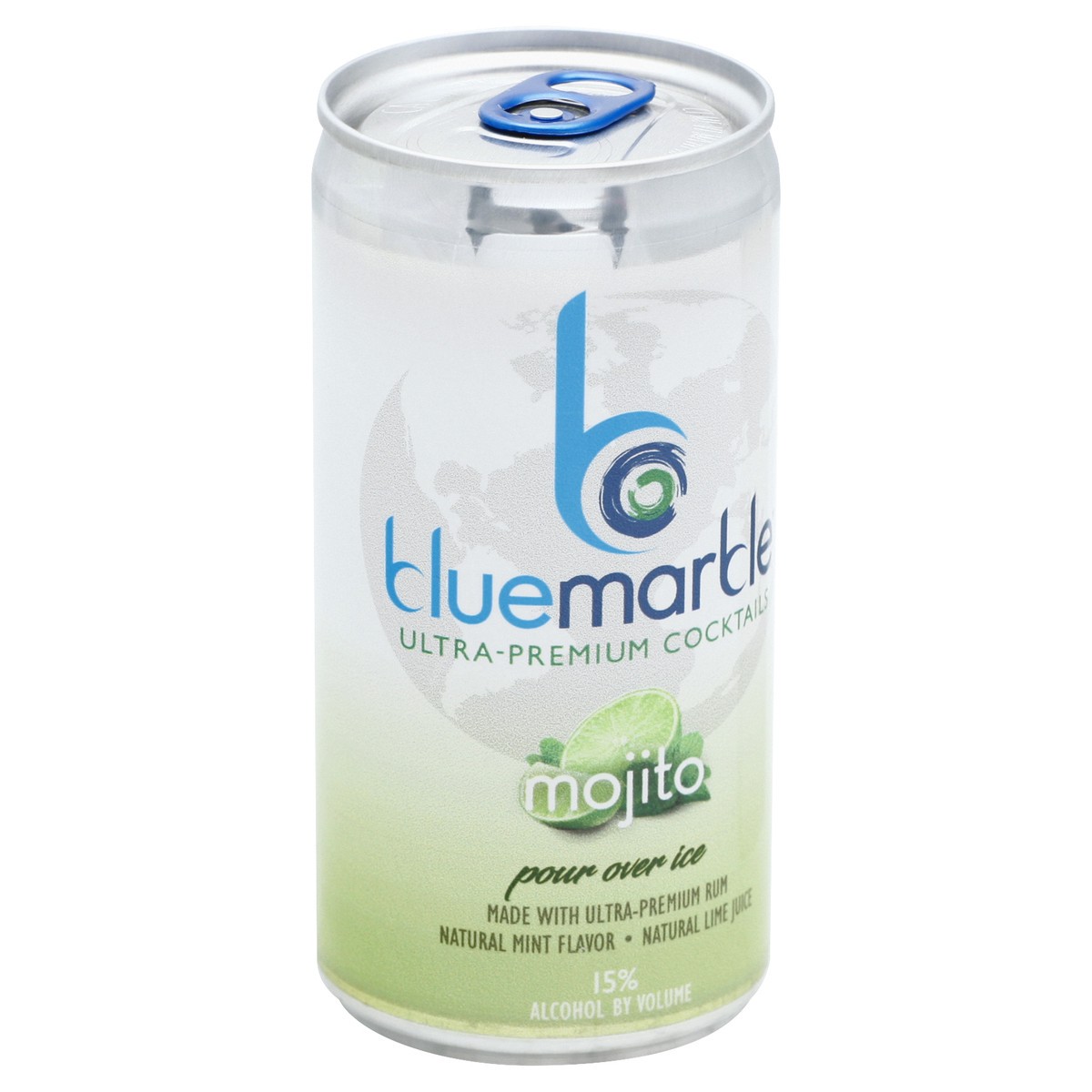 slide 2 of 9, Blue Marble Ultra-Premium Mojito Cocktails 200 ml, 200 ml