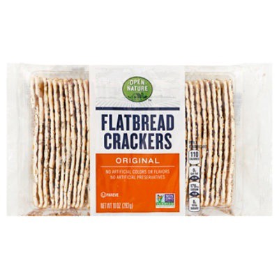 slide 1 of 5, Open Nature Crackers Flatbread Original, 