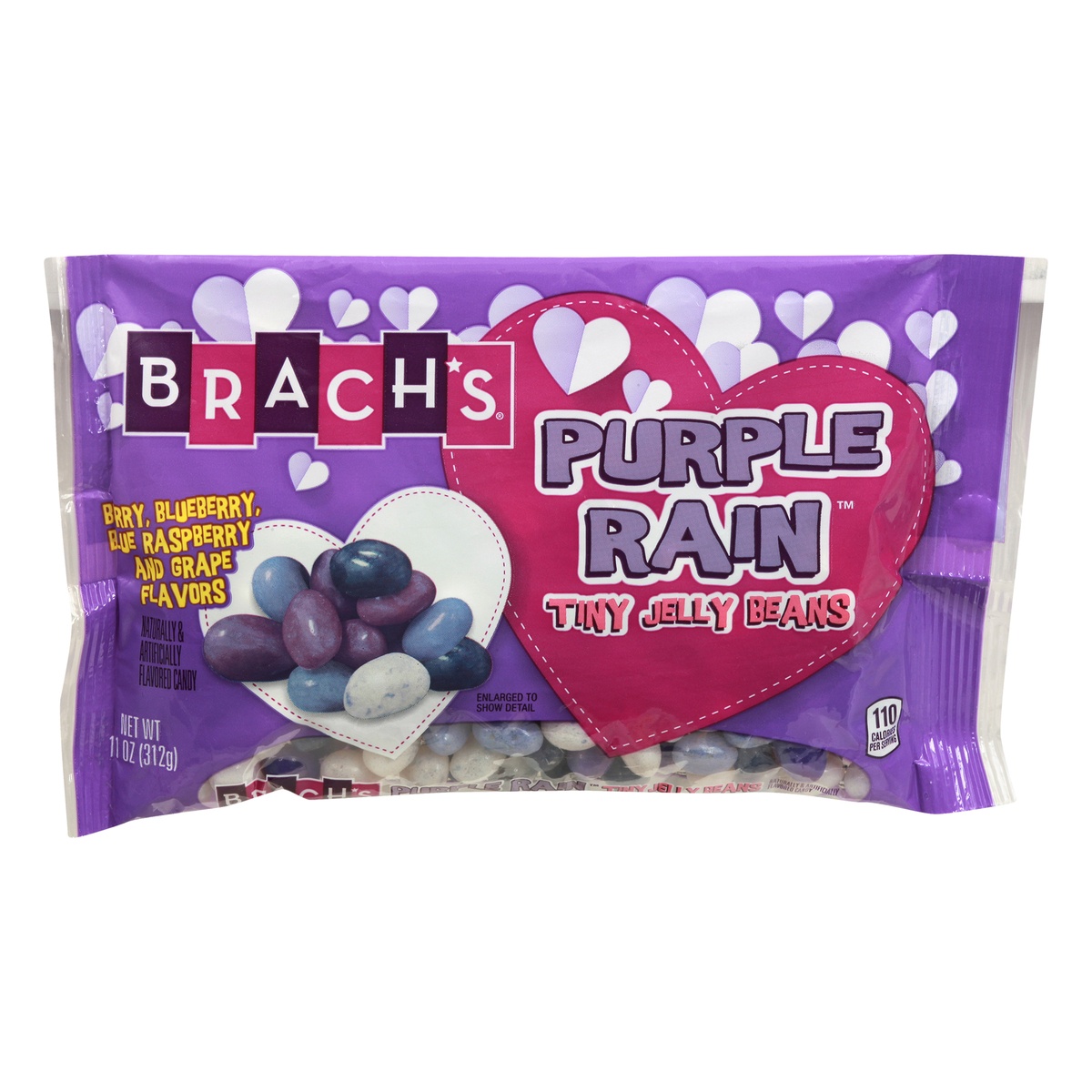 slide 1 of 1, Brach's Purple Rain Tiny Jelly Beans, 11 oz