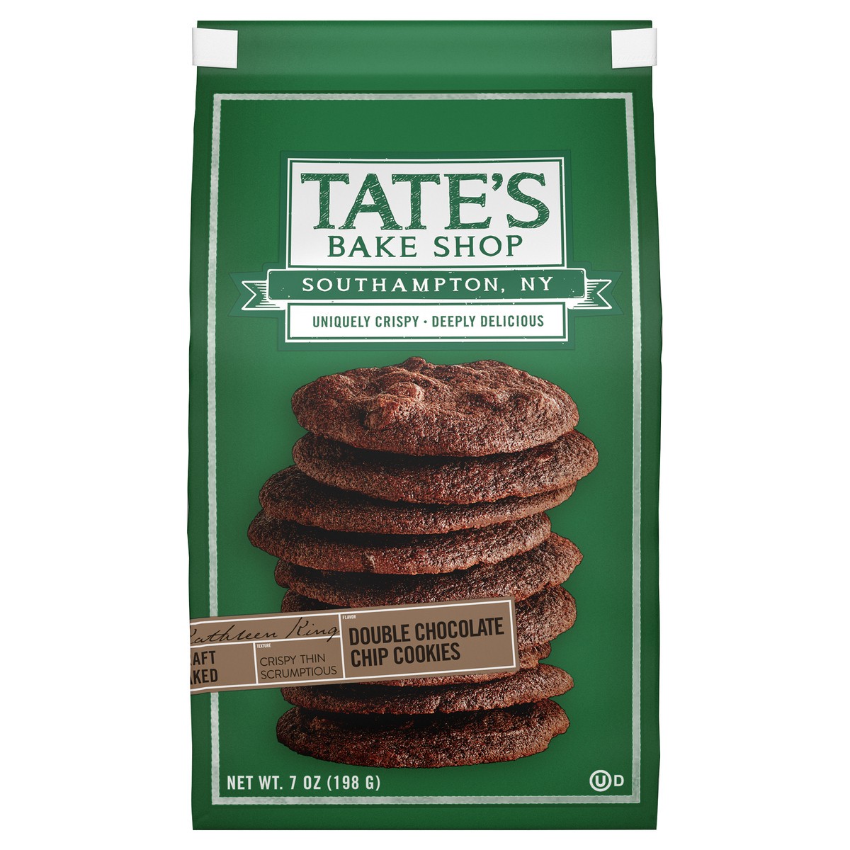 slide 1 of 7, Tate's Bake Shop Double Chocolate Chip Cookies - 7.01 oz, 7.01 oz