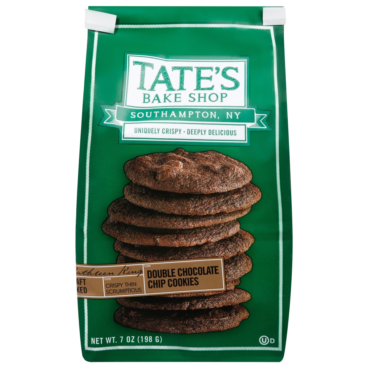 slide 1 of 2, Tate's Bake Shop Double Chocolate Chip Cookies, 7 oz, 
