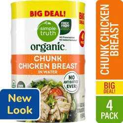 Simple Truth Organic Chunk Chicken Breast In Water - 4 ct; 5 oz