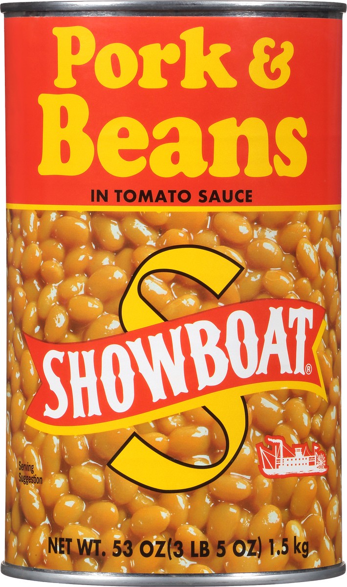 slide 8 of 8, Showboat Pork & Beans in Tomato Sauce 53 oz. Can, 53 oz