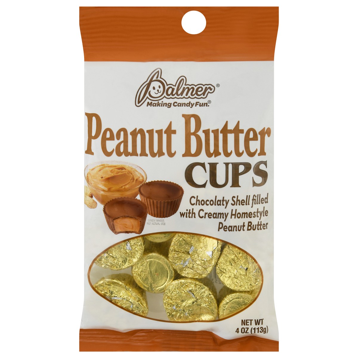 slide 1 of 12, PALMER Peanut Butter Cups, 1 ct