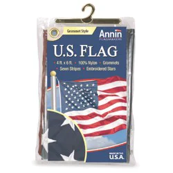 Annin Flagmakers- 4X US Nylon Flag