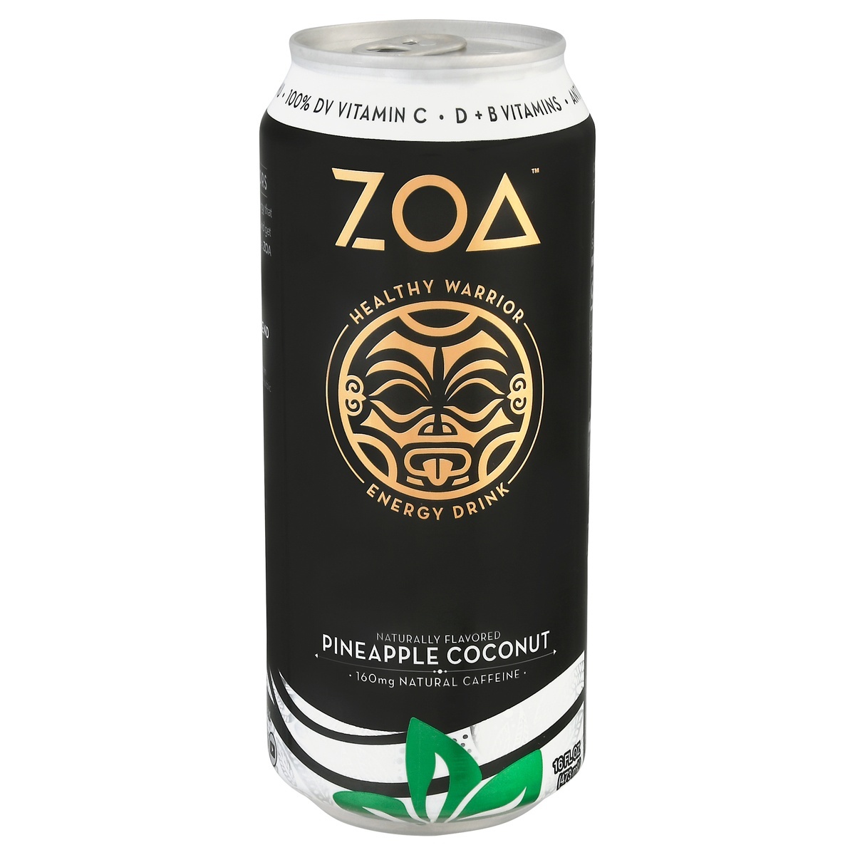 slide 1 of 1, Zoe Zoa Energy Pineapple Coconut, 16 oz