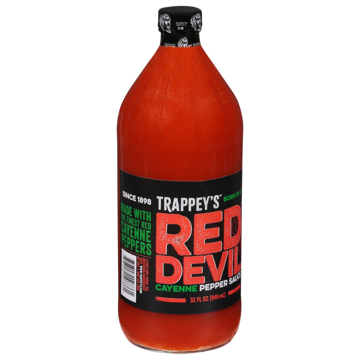 slide 2 of 9, Trappey's Red Devil Cayenne Pepper Sauce 32 fl oz, 32 fl oz