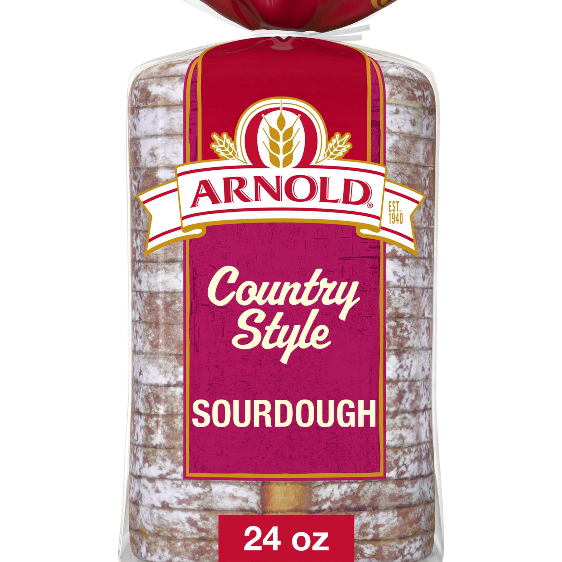 slide 1 of 7, Arnold Country Style Sourdough Bread, 24 oz, Sourdough Bread, Bag, 24 oz