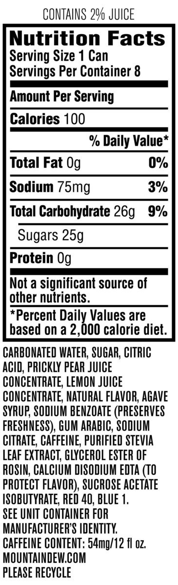 slide 5 of 6, Mountain Dew Soda - 96 oz, 96 oz