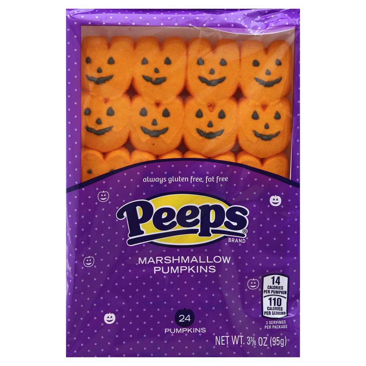 slide 1 of 1, Peeps Happy Pumpkins Halloween, 24 ct