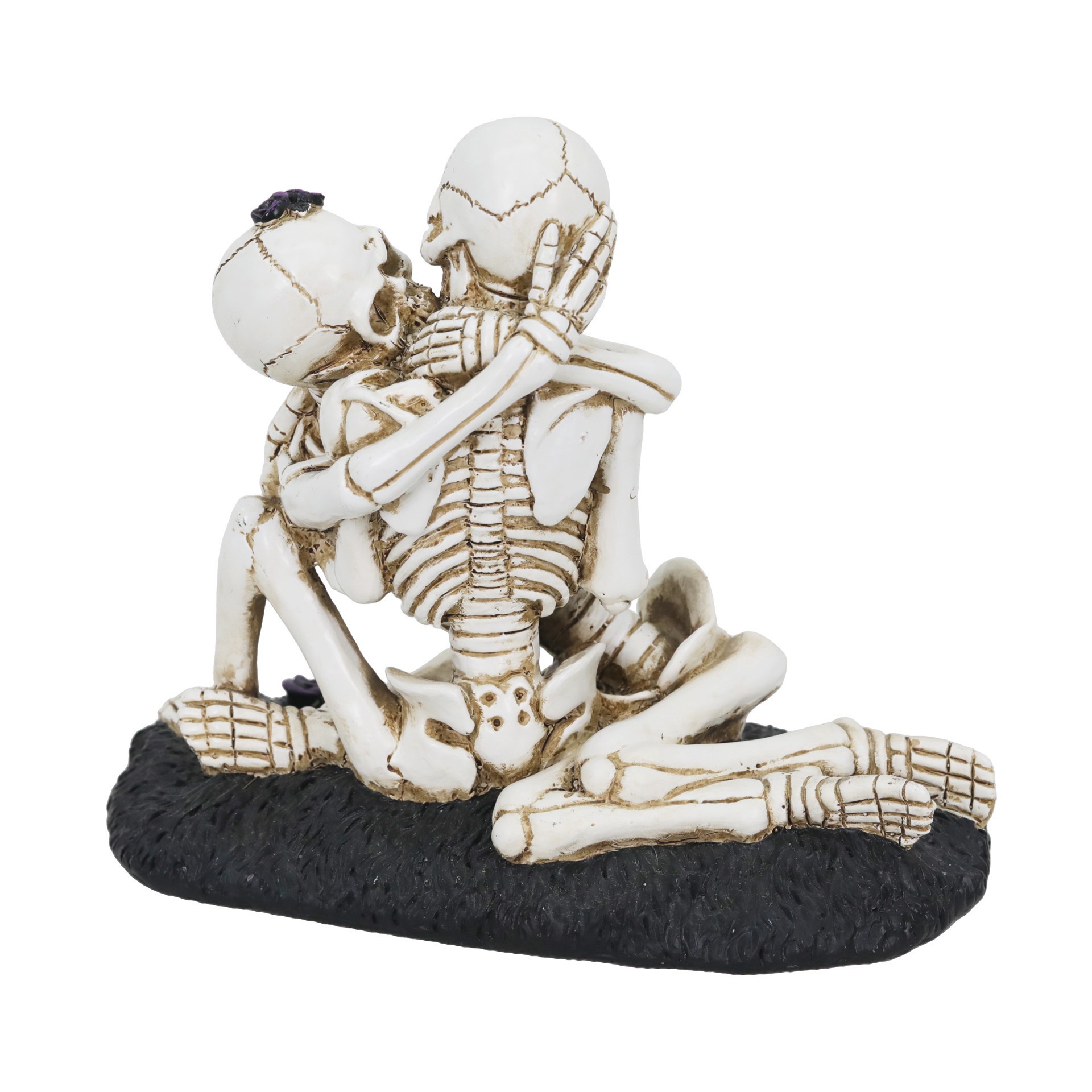 slide 2 of 2, 7" Kissing Skeleton Couple Tabletop Decor By Ashland, 7 in