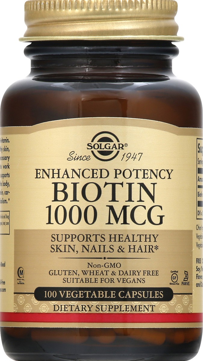 slide 4 of 11, Solgar Biotin 100 ea, 100 ct