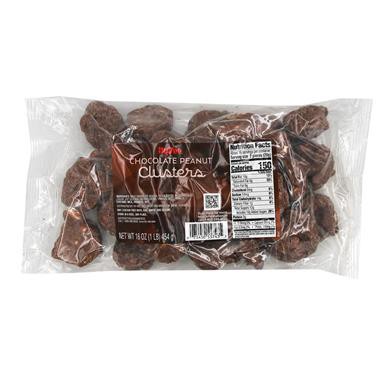 slide 1 of 1, Hy-Vee Chocolate Peanut Clusters, 16 oz