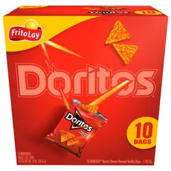 Doritos Tortilla Chips, Nacho Cheese Flavored