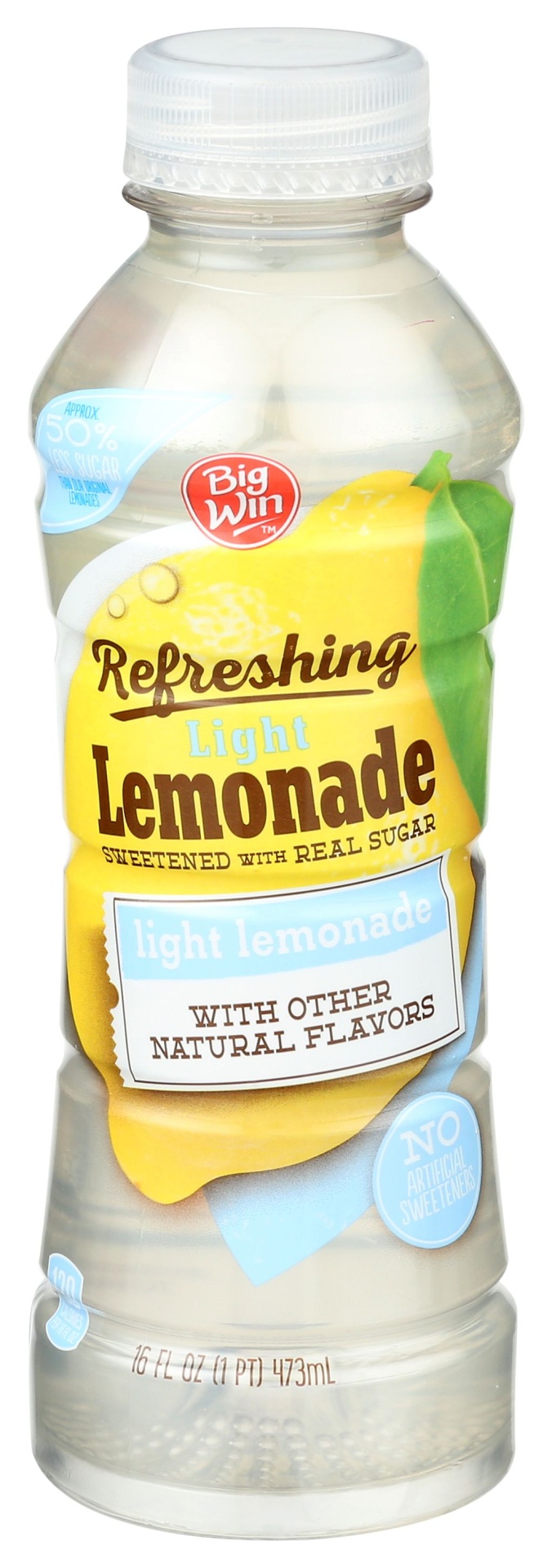 slide 1 of 5, Big Win Light Lemonade, 16 fl oz