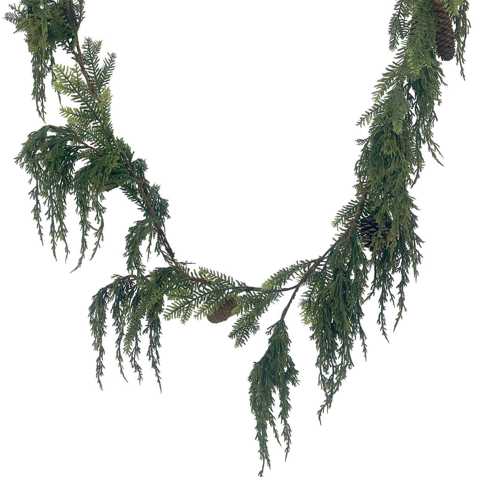 slide 2 of 2, 6ft. Cedar & Pinecone Garland By Ashland, 6 ft