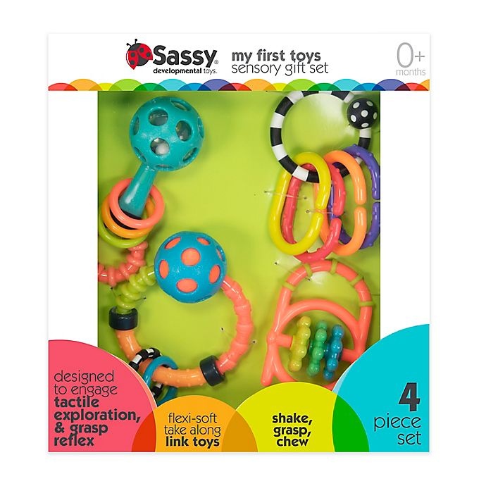 slide 1 of 5, Sassy My First Toys Gift Set, 5 ct