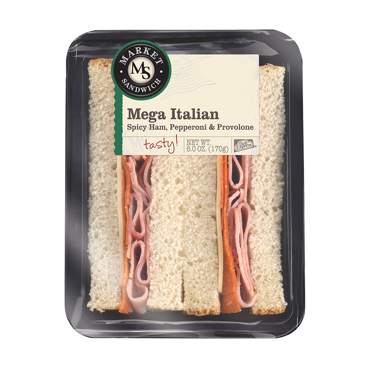 slide 1 of 1, Market Sandwich Mega Italian Style Sandwich 6 oz, 6 oz