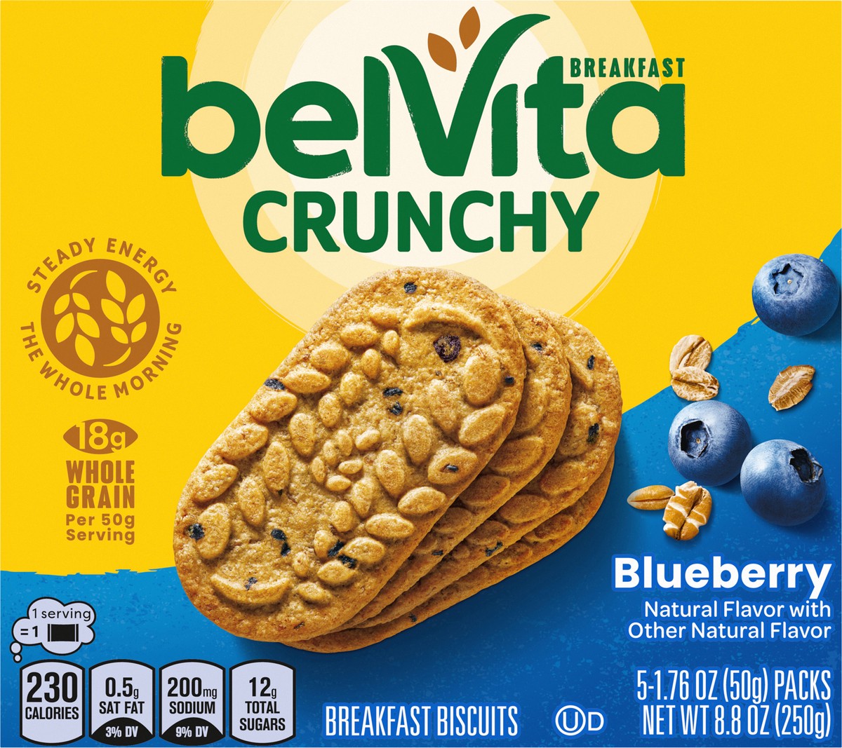 slide 6 of 9, belVita Blueberry Breakfast Biscuits, 5 ct