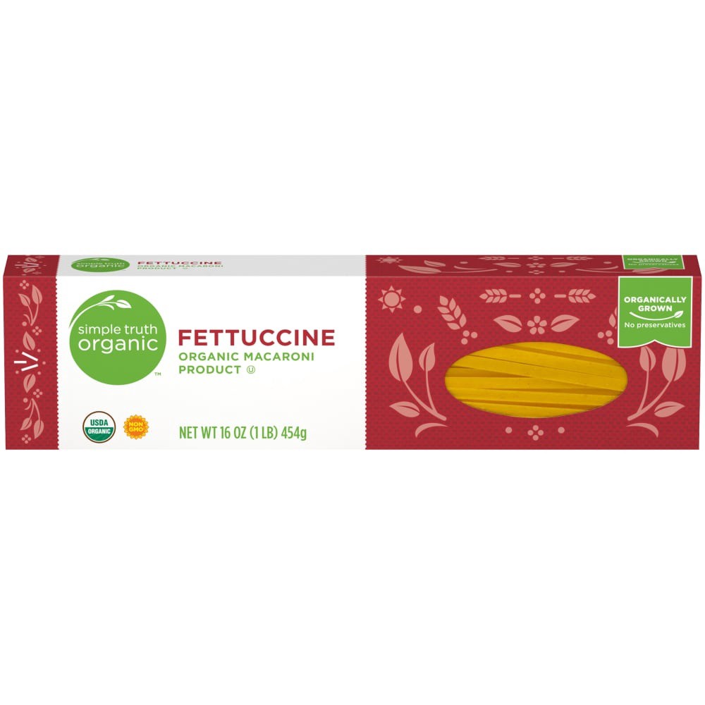 slide 1 of 3, Simple Truth Organic Fettuccine, 16 oz