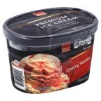 slide 1 of 1, Harris Teeter Premium Ice Cream - Cherry Vanilla, 48 oz