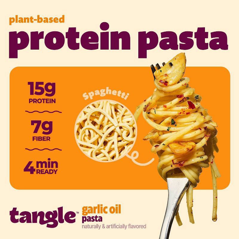 slide 7 of 7, Tangle Pasta Big Bowl Garlic Oil, 3 oz
