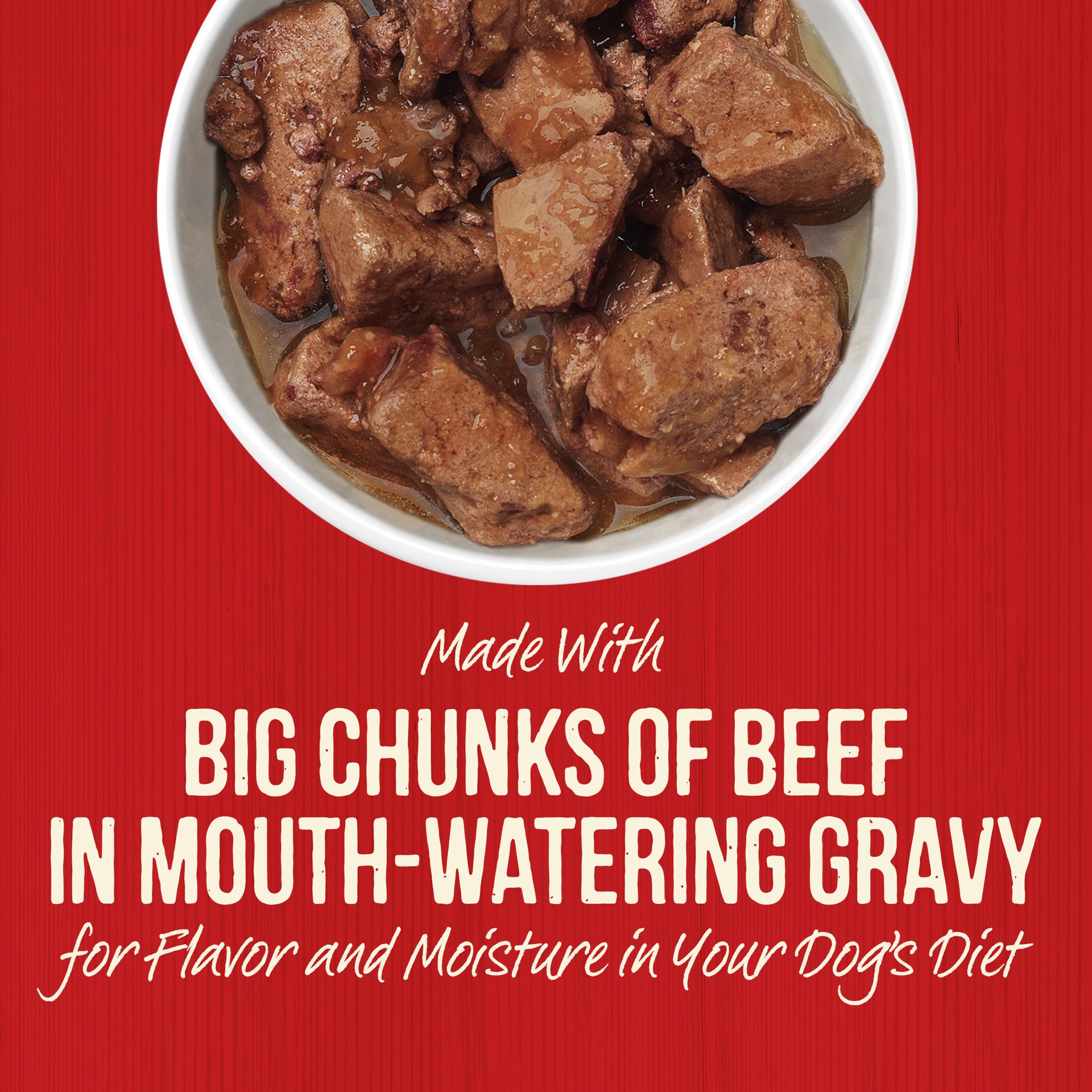 slide 8 of 9, Merrick Chunky Grain Free Wet Dog Food, Big Texas Steak Tips Dinner Canned Dog Food -  12.7 oz Can, 12.7 oz