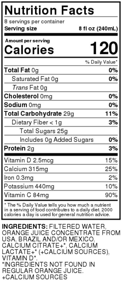 slide 9 of 9, Food Club 100% Orange No Pulp Juice From Concentrate With Calcium & Vitamin D - 64 oz, 64 oz