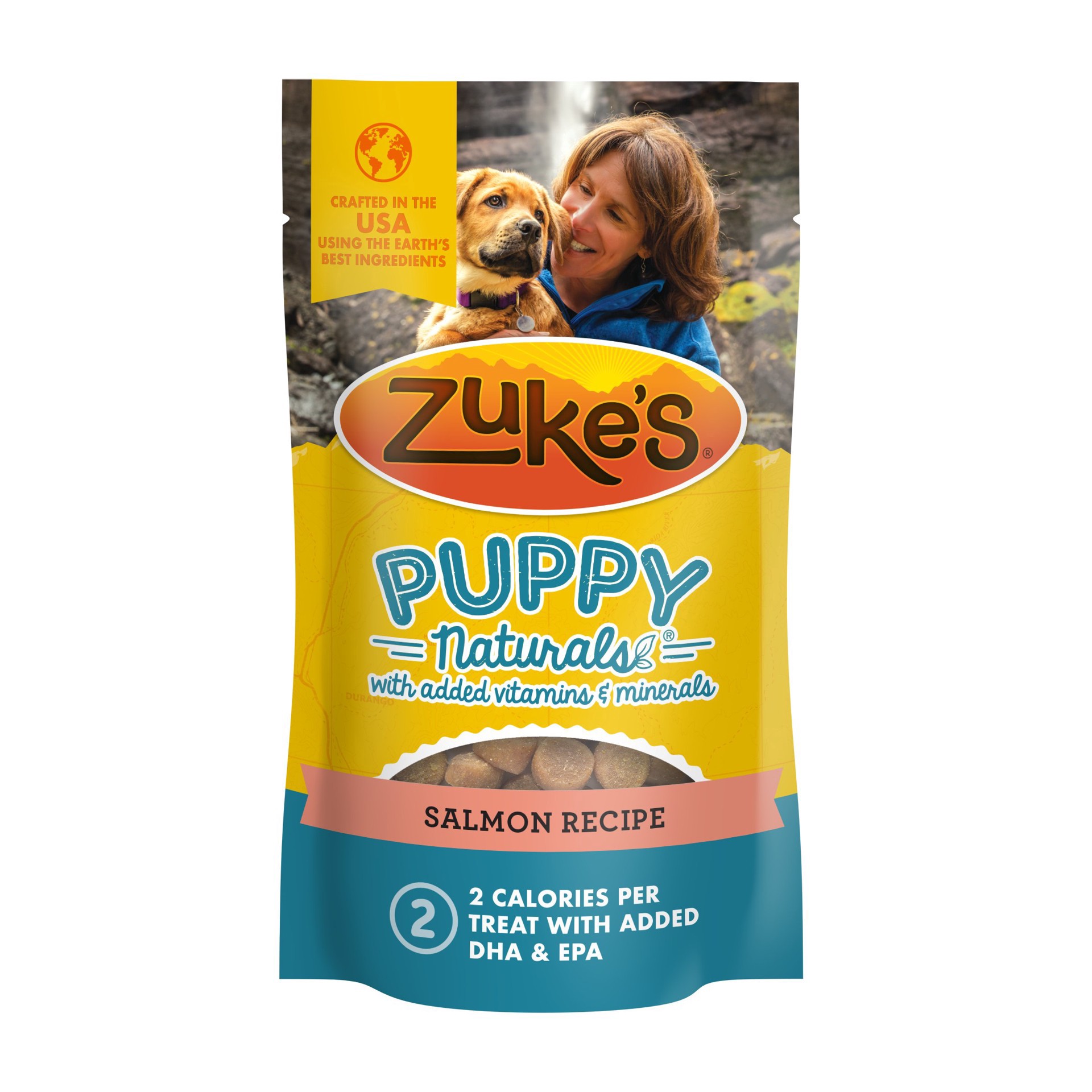 slide 1 of 1, Zuke's Zuke’s Puppy Naturals Puppy Training Treats for Dogs of All Sizes, Pet Treats made with Real Salmon - 3 oz. Pouch, 3 oz