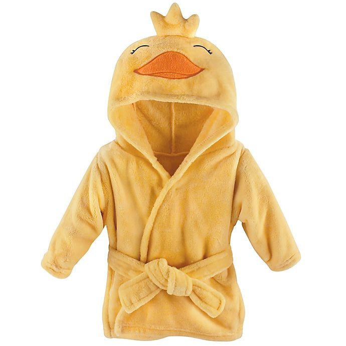 slide 1 of 1, Hudson Baby Duck Bathrobe - Yellow, 1 ct