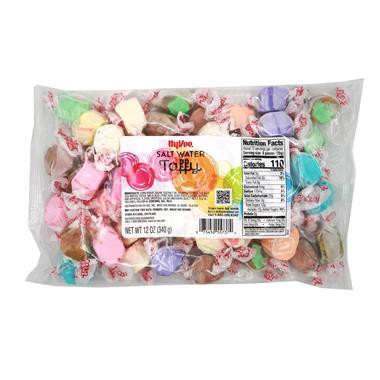 slide 1 of 1, Hy-Vee Salt Water Taffy, 12 oz