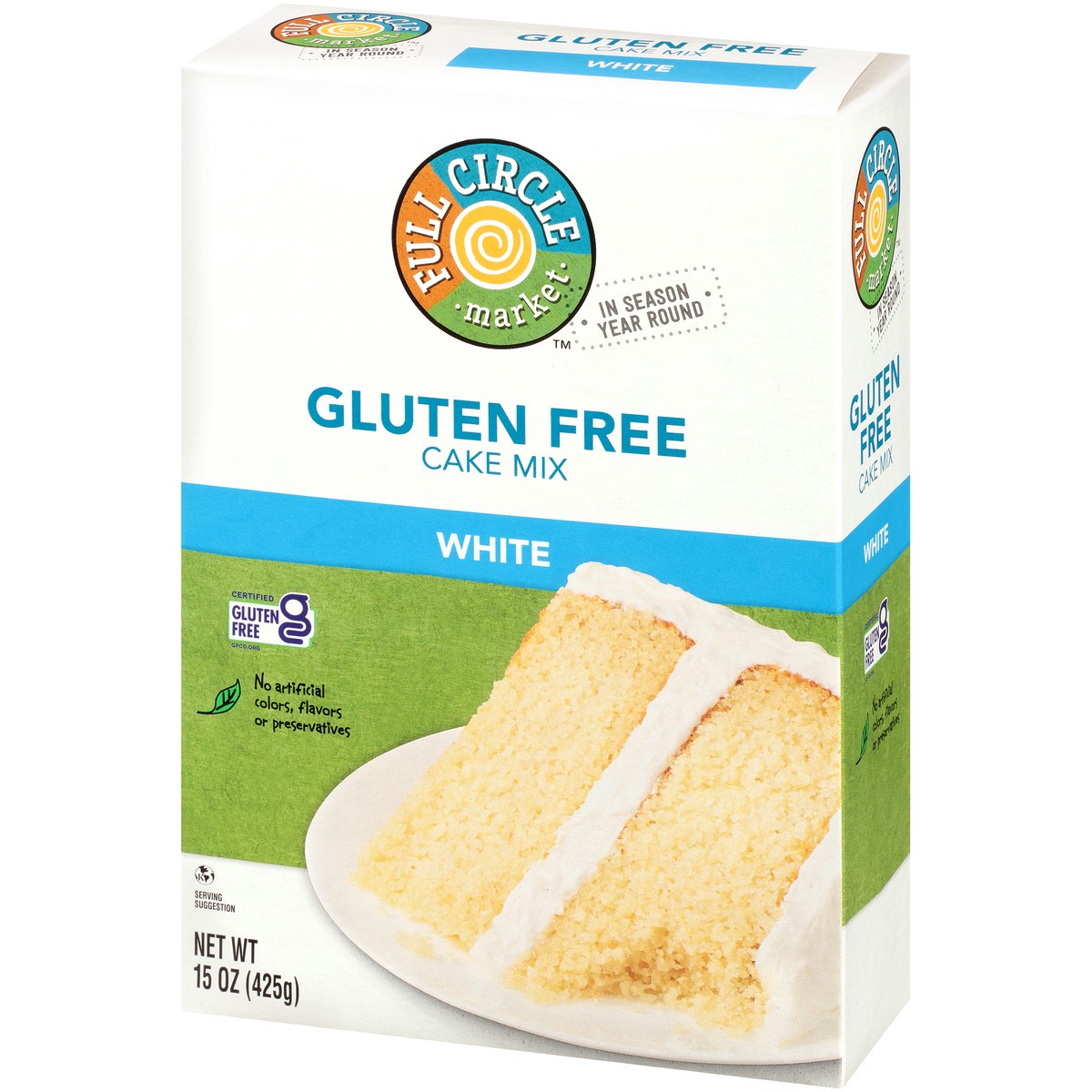 slide 4 of 9, Full Circle Market Gluten Free White Cake Mix 15 oz, 15 oz