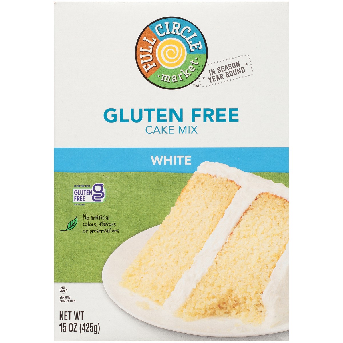 slide 5 of 9, Full Circle Market Gluten Free White Cake Mix 15 oz, 15 oz
