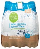 slide 1 of 1, Simple Truth Italian Sparkling Mineral Water, 6 ct; 16.9 fl oz