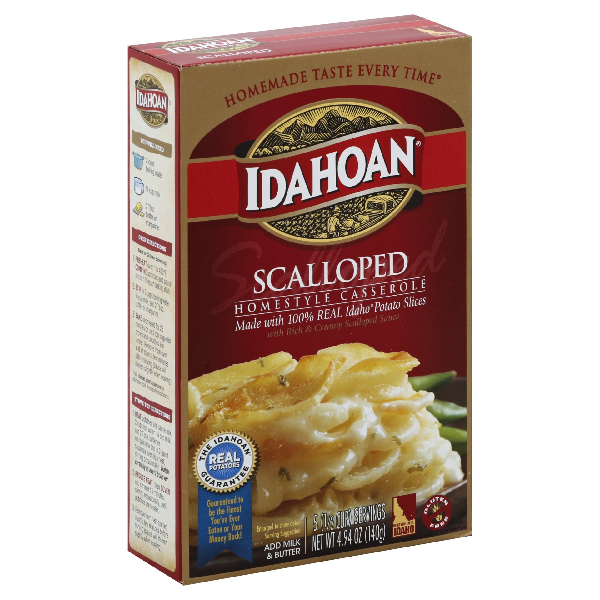 slide 1 of 6, Idahoan Scalloped Homestyle Casserole, 4.94 oz