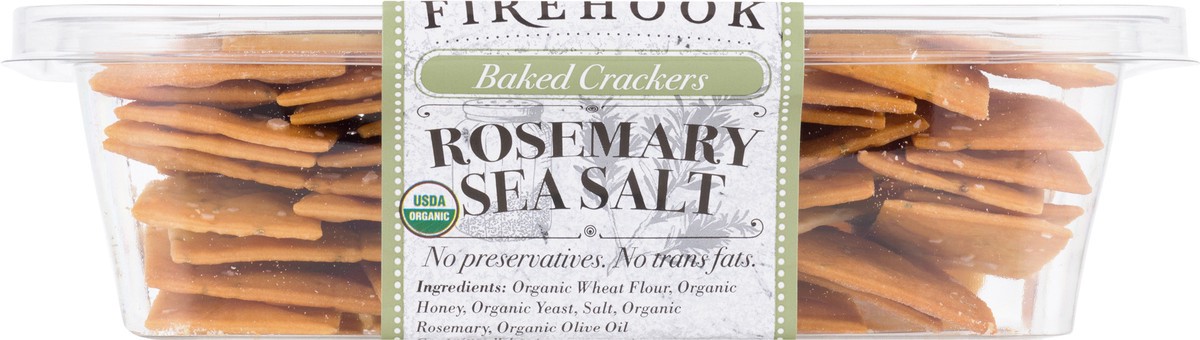 slide 5 of 9, Firehook Organic Rosemary Sea Salt Baked Crackers 8 oz, 8 oz