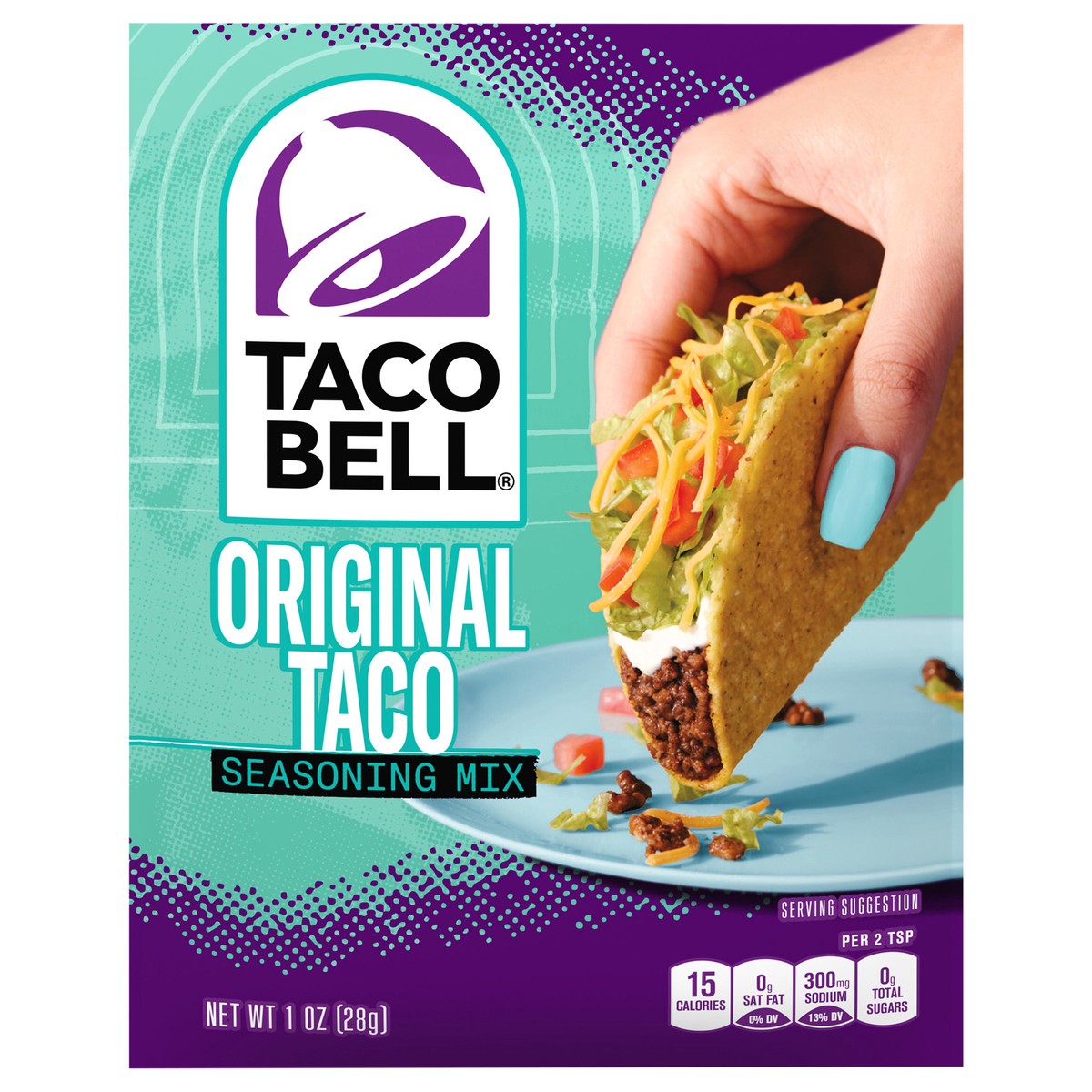 slide 1 of 9, Taco Bell Original Taco Seasoning Mix, 1 oz Packet, 1 oz