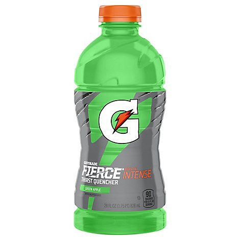 slide 1 of 1, Gatorade Fierce Thirst Quencher Green Apple - 28 Fz, 28 fl oz