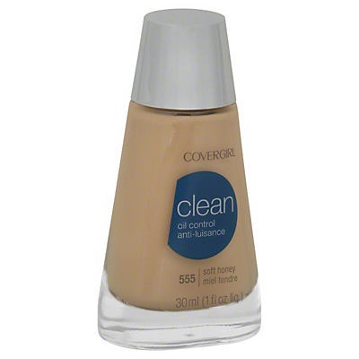 slide 1 of 1, Covergirl Clean Matte Liquid Foundation, Soft Honey 555, 1 oz